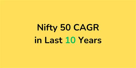 nifty 50 cagr 10 years